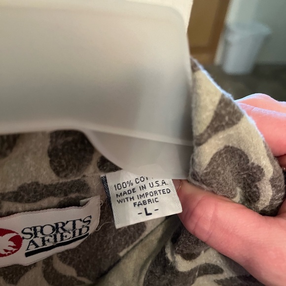 Vintage men’s sports afield long sleeve button top - Picture 2 of 11